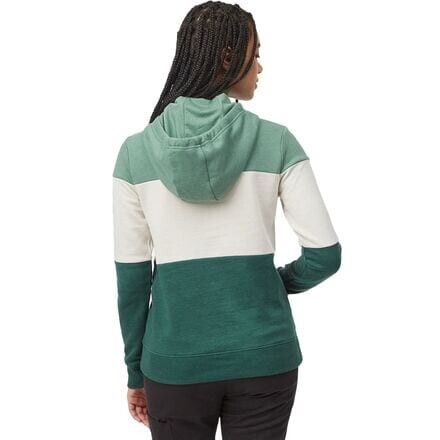 

Толстовка TreeFleece Blocked Banshee женская Tentree, цвет Wavelite/Silver Cloud/Hunter Green