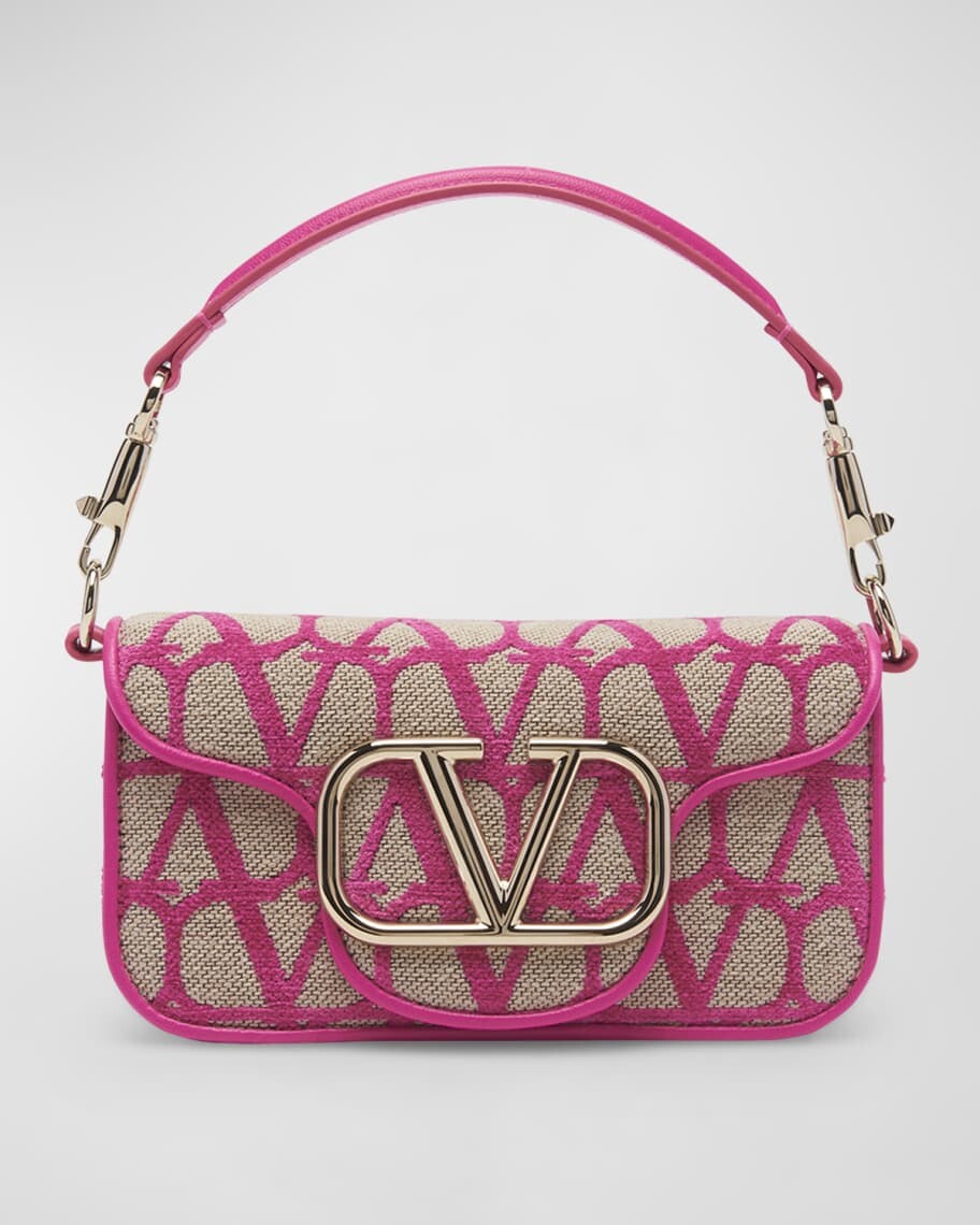

Маленькая холщовая сумка через плечо Loco Toile Iconographe Valentino Garavani