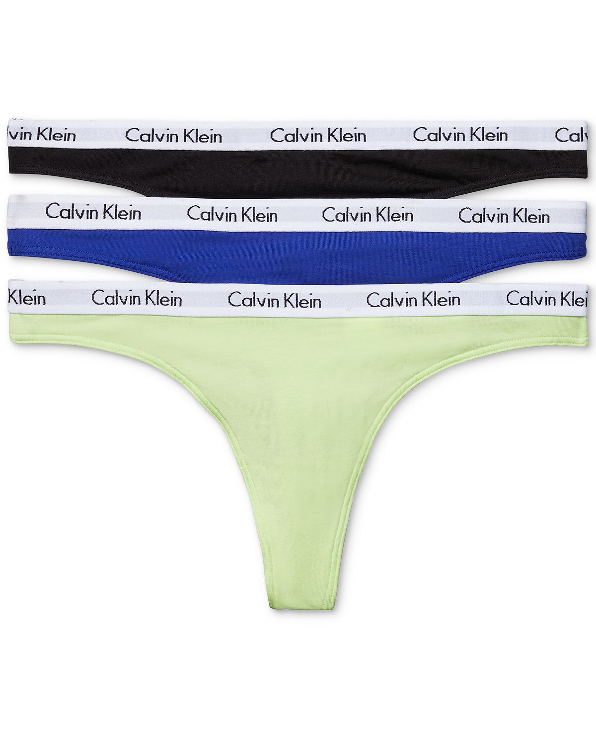 

Комплект хлопкового нижнего белья Carousel из 3 стрингов QD3587 Calvin Klein