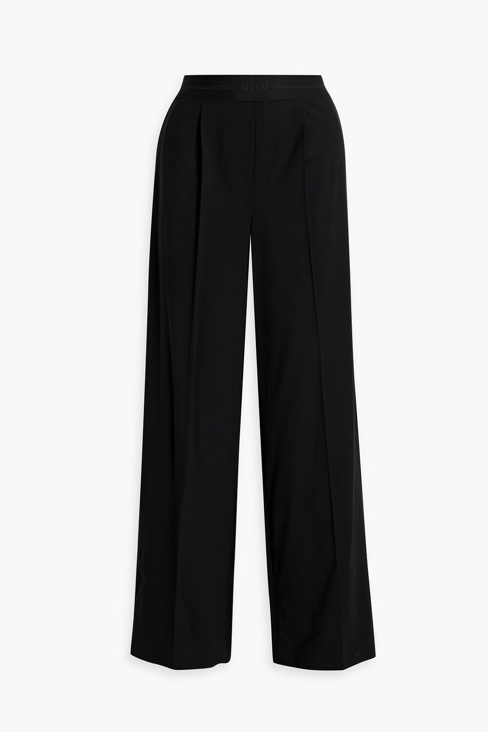 

Широкие брюки из смесовой шерсти Grain de Poudre MSGM, черный