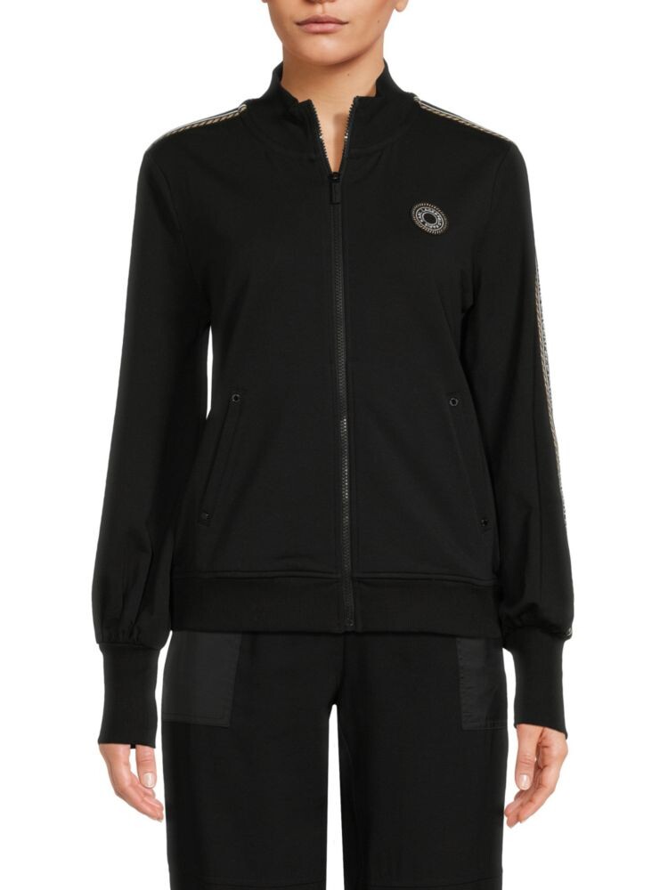 

Однотонная куртка с логотипом Karl Lagerfeld Paris, цвет Black Gold