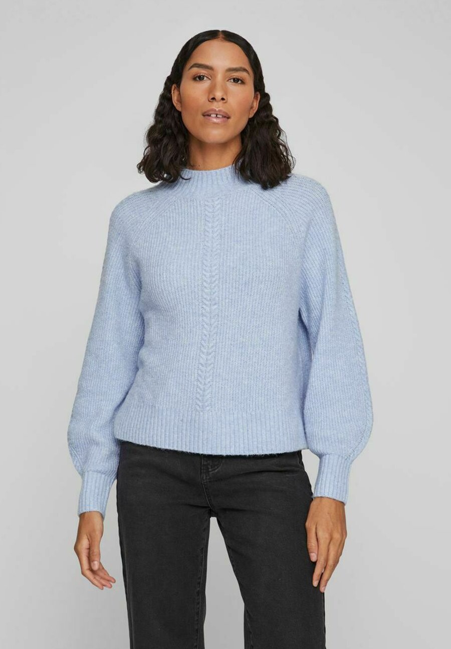 

Свитшот VILA VIOALY HIGH-NECK, цвет kentucky blue