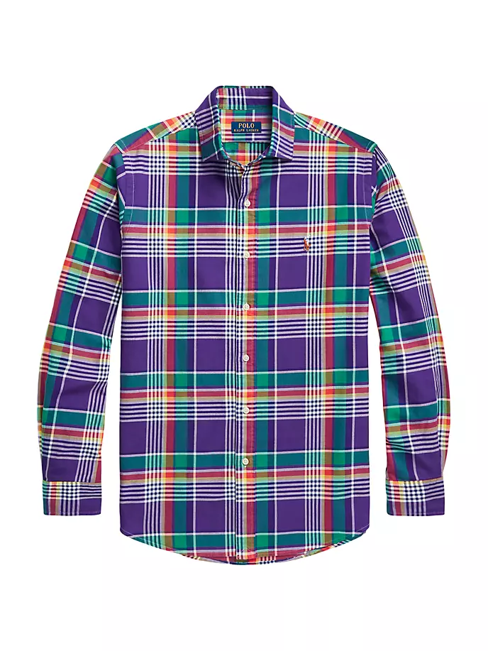 

Клетчатая оксфордская рубашка Polo Ralph Lauren, мультиколор