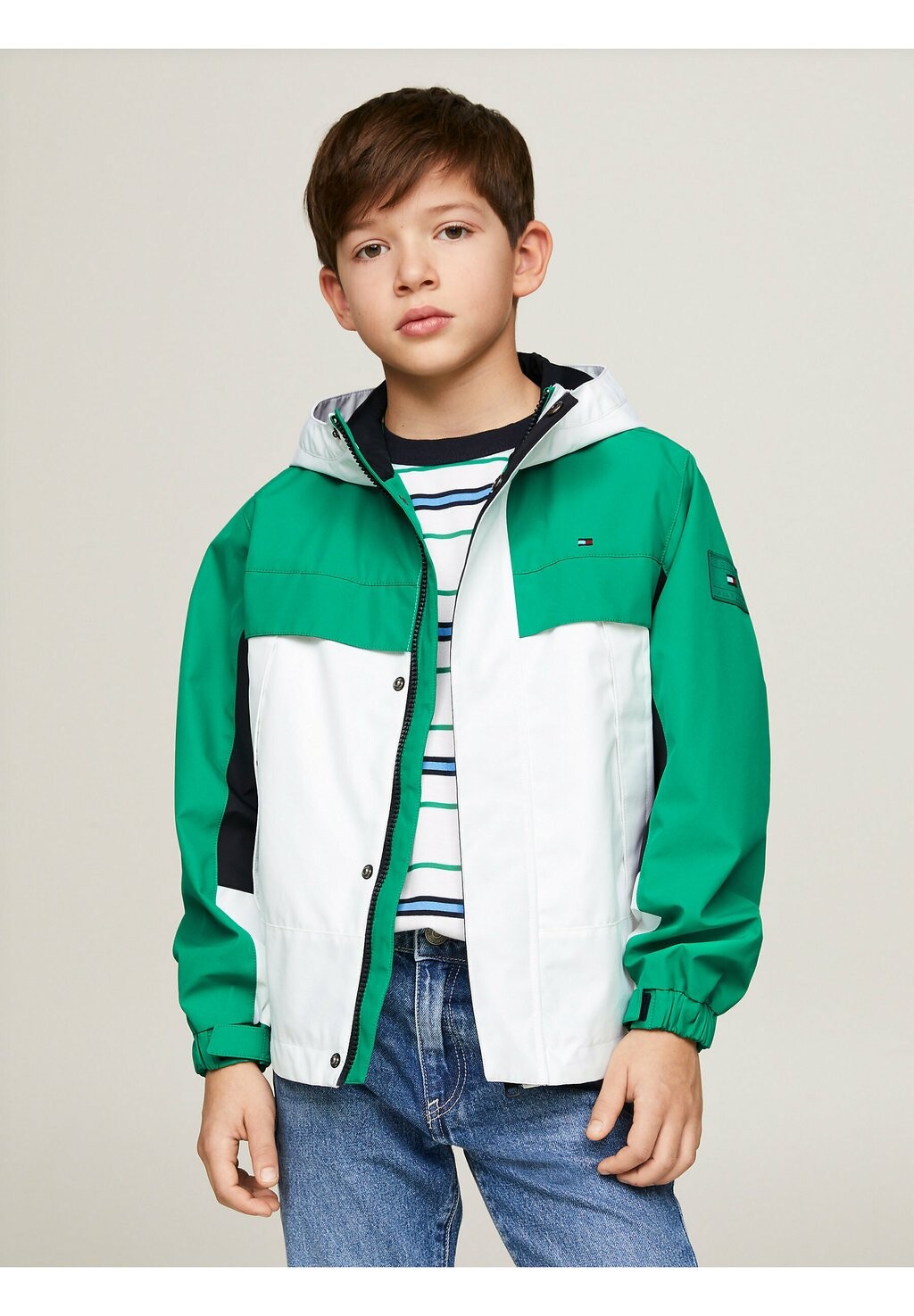 Уличная куртка Tommy Hilfiger, цвет olympic green white низкие кроссовки heritage court tommy hilfiger цвет white olympic green