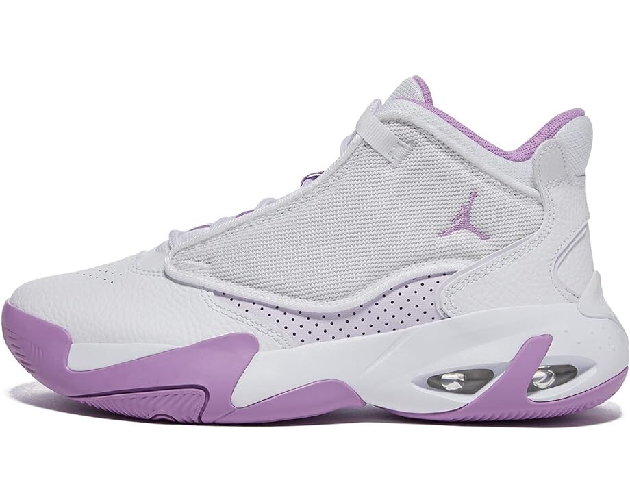 

Кроссовки Jordan Max Aura 4, цвет White/Rush Fuchsia/Barely Grape