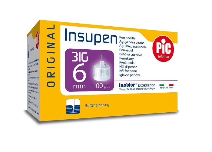 

PIC Insupen 31G 6mm Igły Do Penów Insulinowych инсулиновые иглы, 100 шт.