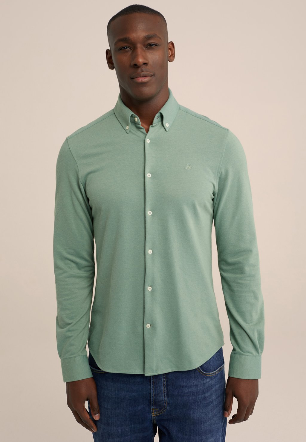 Рубашка WE Fashion, цвет green
