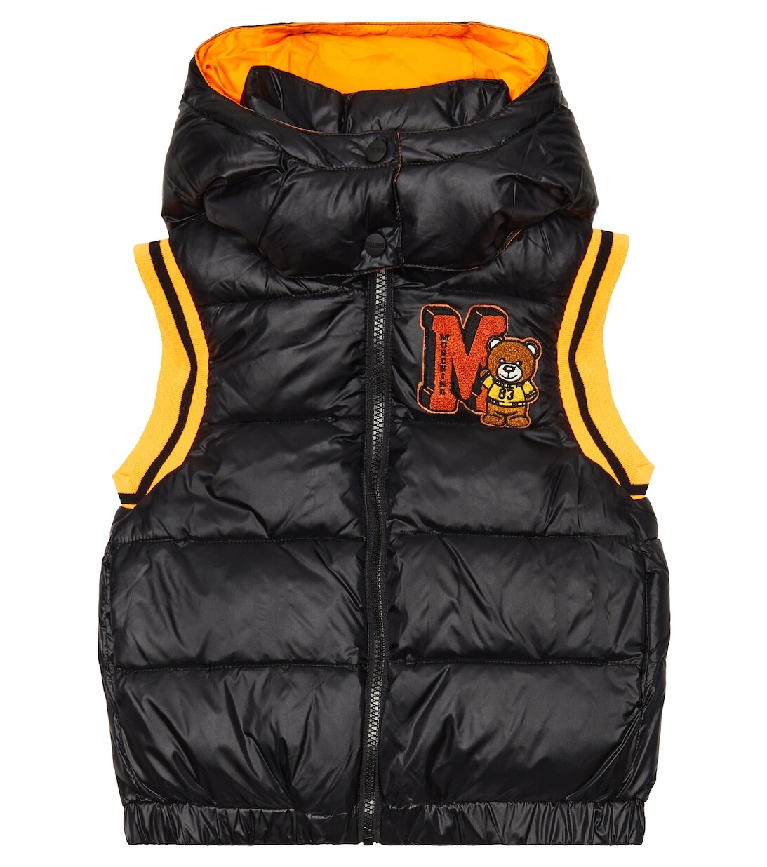 

Утепленный жилет с вышивкой Moschino, разноцветный