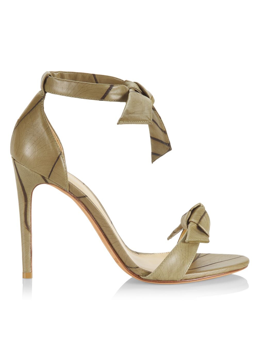 

Кожаные сандалии Clarita Beleaf 100MM Alexandre Birman, оливковый