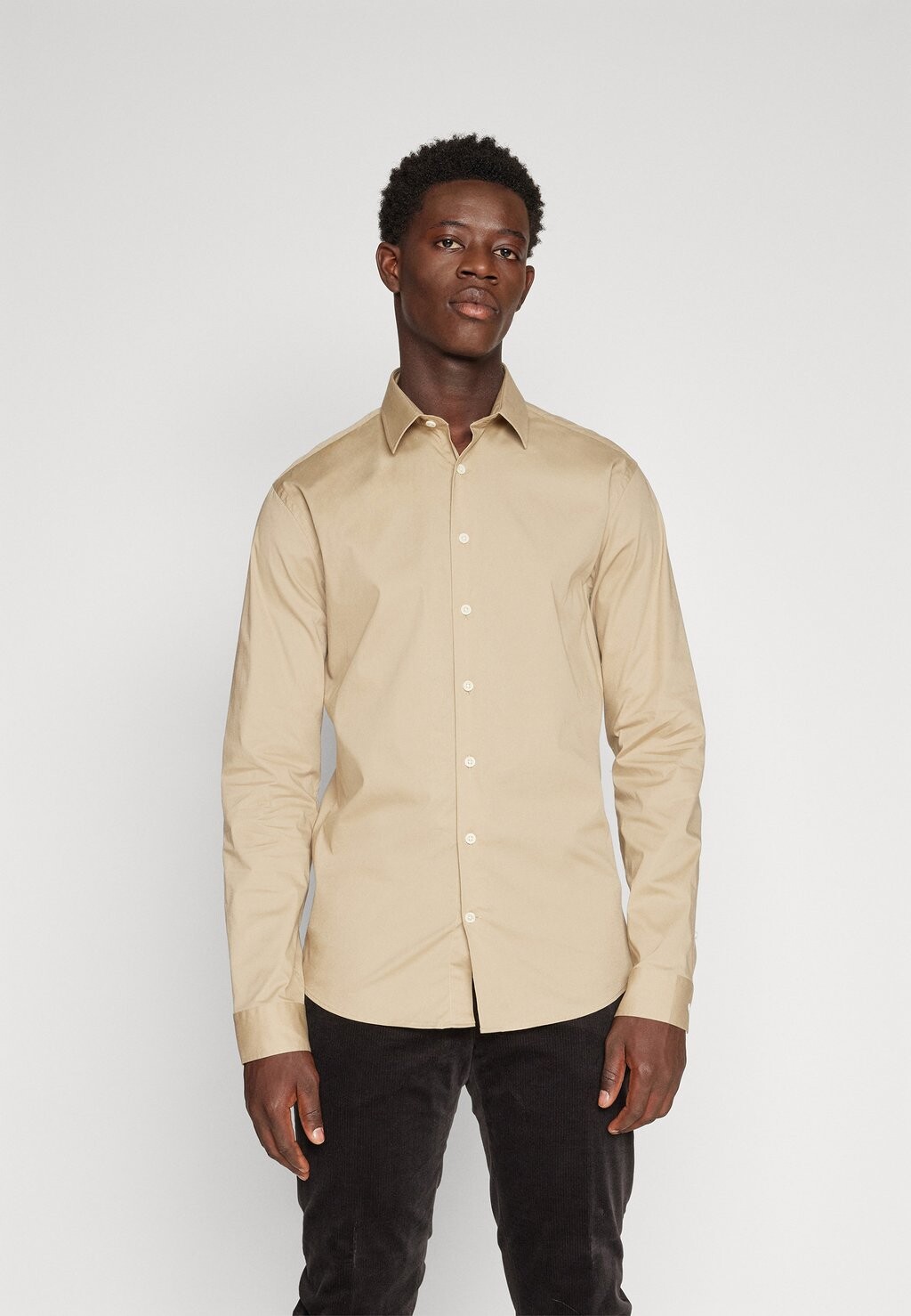 

Классическая рубашка Plain Shirt Lindbergh, цвет sand
