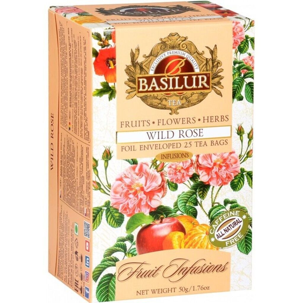 

Фруктовый чай Basilur Collection, ДИКАЯ РОЗА, пакетики - 25 х 2 г