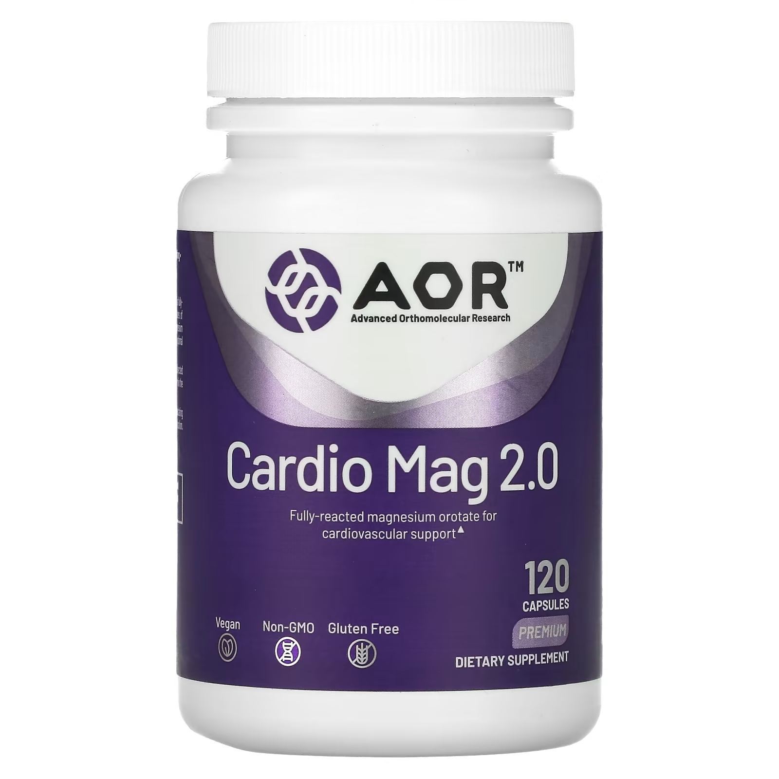 Advanced Orthomolecular Research AOR Cardio Mag 2.0 120 капсул advanced orthomolecular research aor collagen lift 120 капсул
