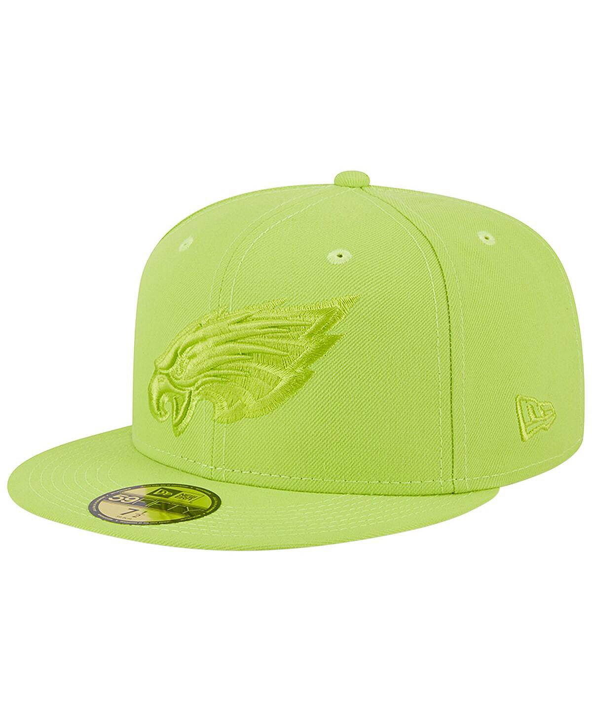 

Мужская неоново-зеленая приталенная шляпа Philadelphia Eagles Color Pack Brights 59FIFTY New Era