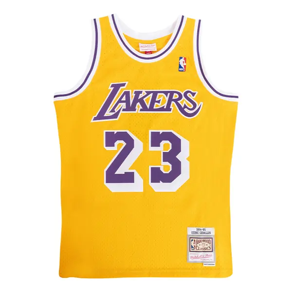 Майка Mitchell & Ness NBA Swingman Jersey Los Angeles Lakers 1994-95 Cedric Ceballos nba men s los angeles lakers 24 kobe bryant basketball jersey retro swingman jersey mesh stitched men s sports jersey t shirts