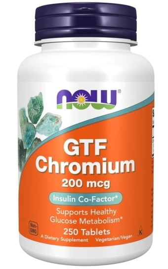 GTF Хром 200 мкг (250 таблеток) Now Foods now foods gtf хром 200 мкг 100 таблеток