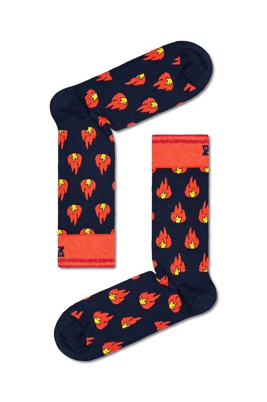 

Носки с пламенем Happy Socks, темно-синий