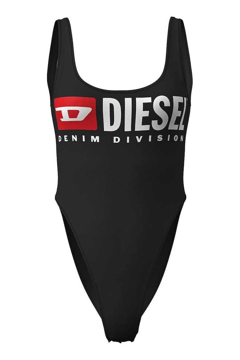 

Сплошной купальник с логотипом Diesel, красный