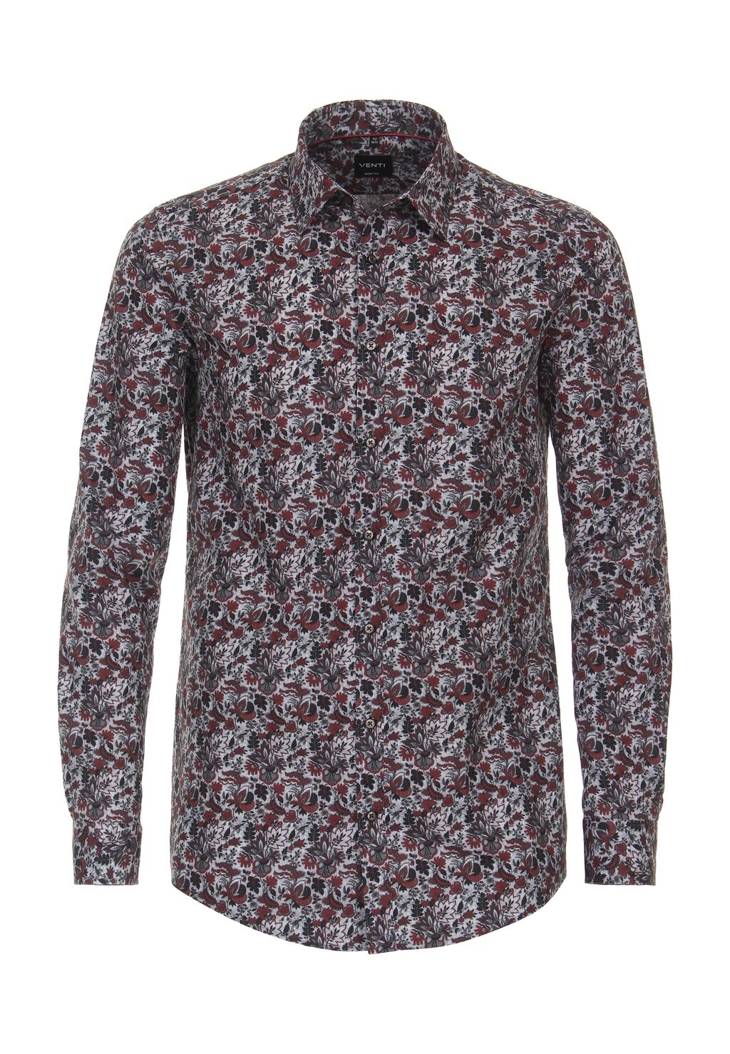 

Рубашка PRINT BODY FIT VENTI, цвет dunkelrot