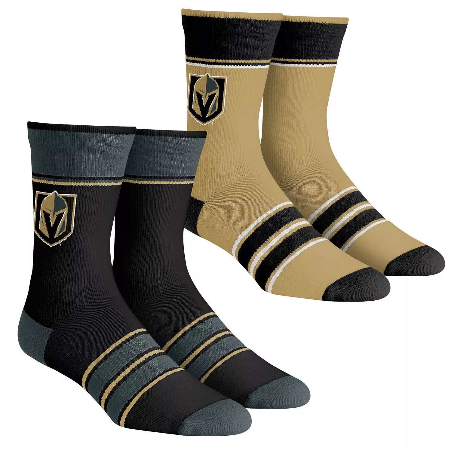 

Комплект из 2 носков Youth Rock Em Socks Vegas Golden Knights в несколько полосок Team Crew Unbranded