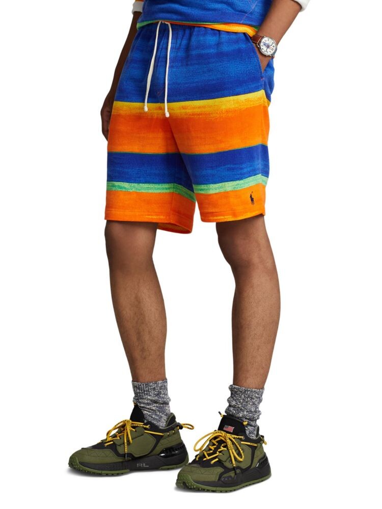 

Полосатые махровые спортивные шорты для спа Ralph Lauren, цвет Multi Stripe