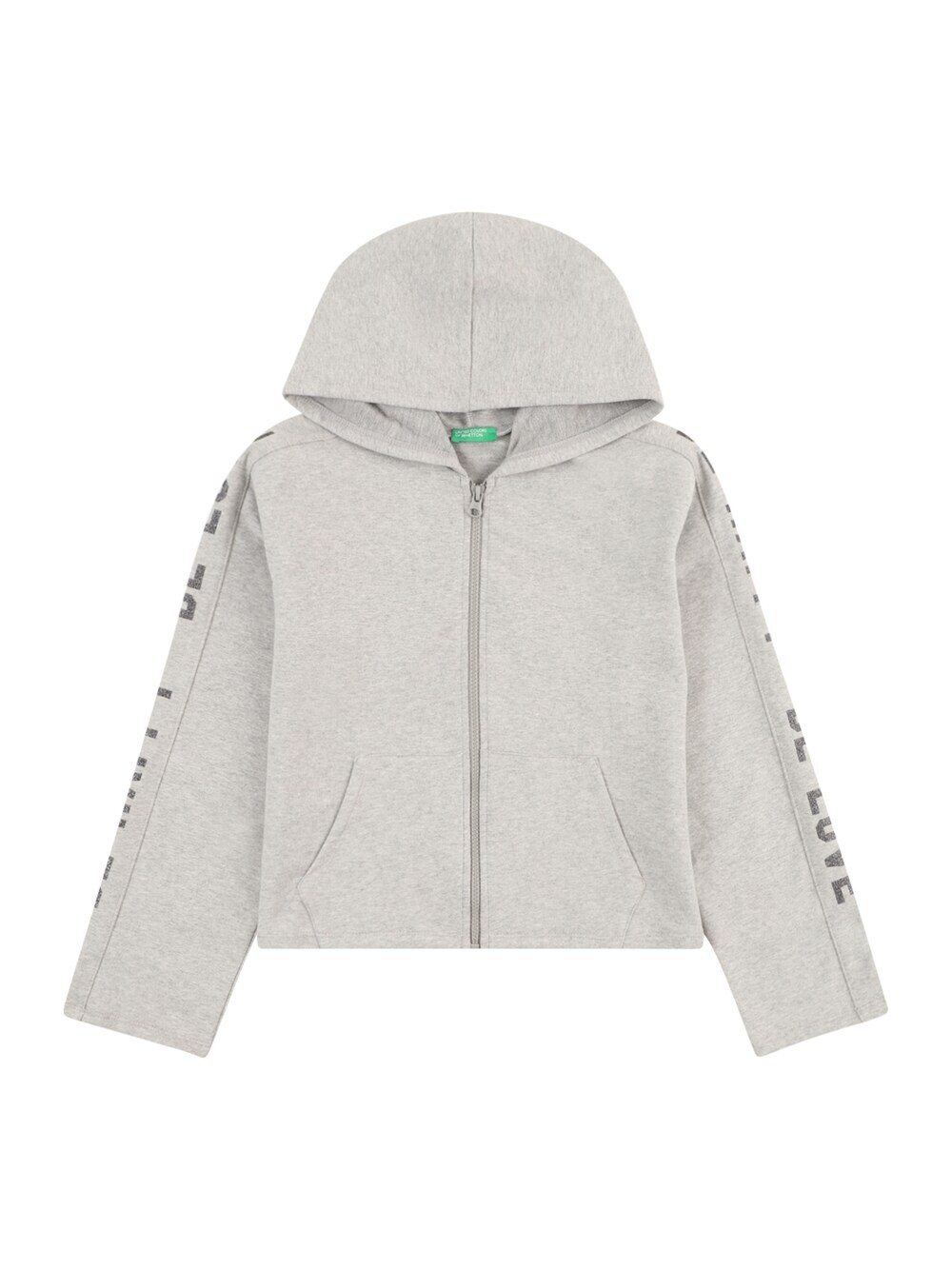 

Толстовка на молнии United Colors Of Benetton, серый
