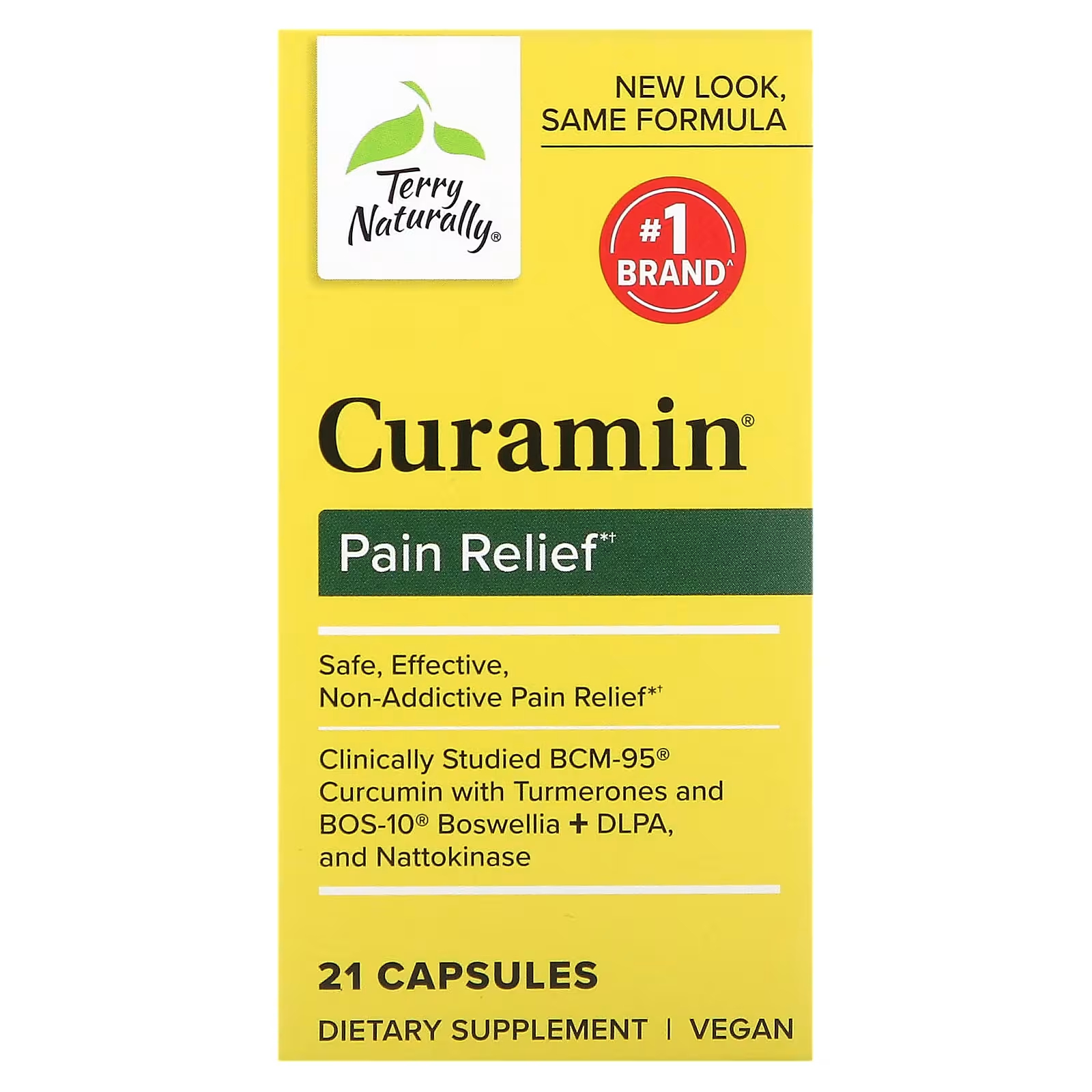 Обезболивающее Тerry Naturally Curamin без ГМО, 21 капсула terry naturally curamin очень сильное обезболивающее 120 таблеток