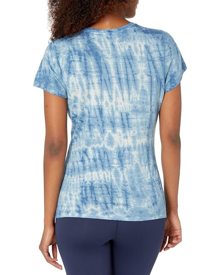 

Футболка Smartwool Merino Plant-Based Dye Short Sleeve Tee, цвет Light Indigo Tie-Dye