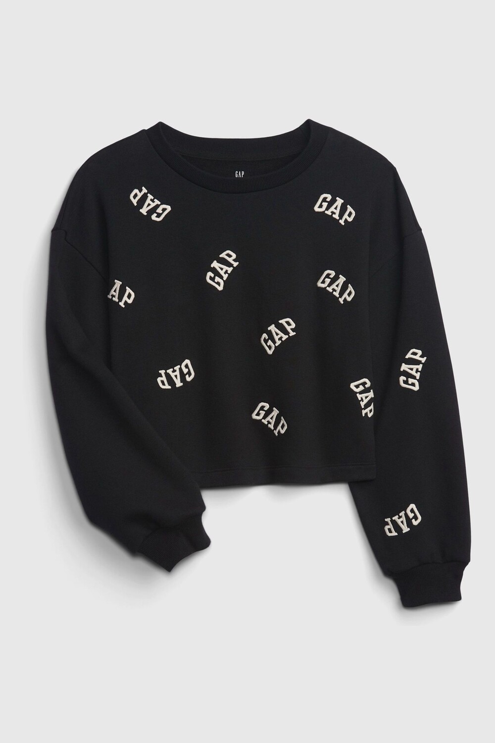 

Толстовка с круглым вырезом и логотипом Gap, черный