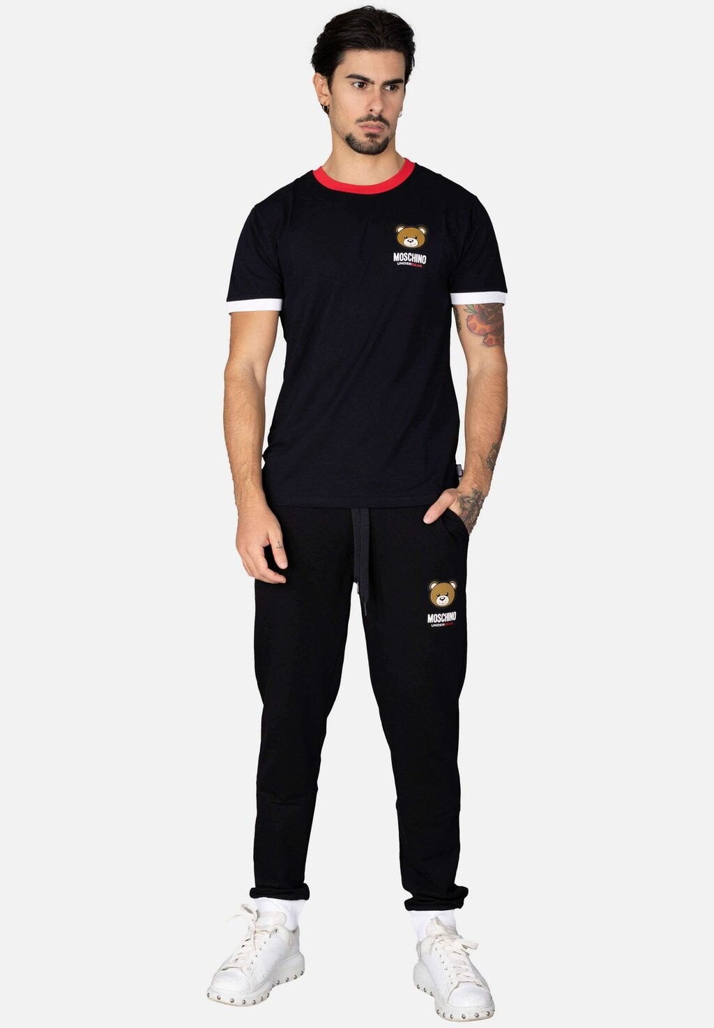 

Футболка с принтом Con Patch Logo Moschino, цвет darkbule