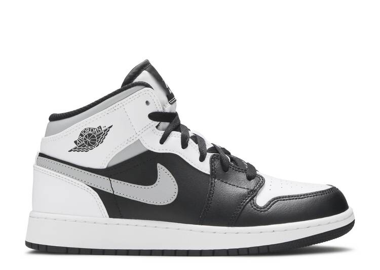 

Кроссовки AIR JORDAN 1 MID GS 'WHITE SHADOW', черный