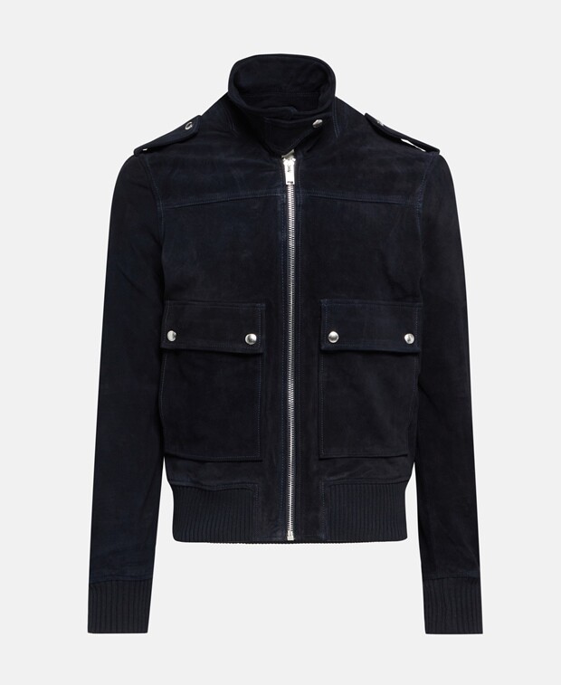 

Кожаный пиджак Zadig&Voltaire, темно-синий