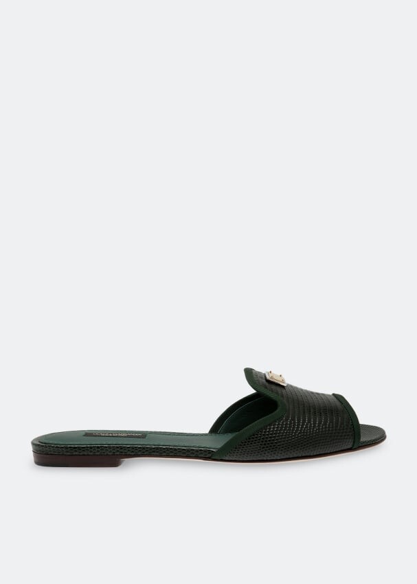 

Мюли Dolce&Gabbana Leather, зеленый