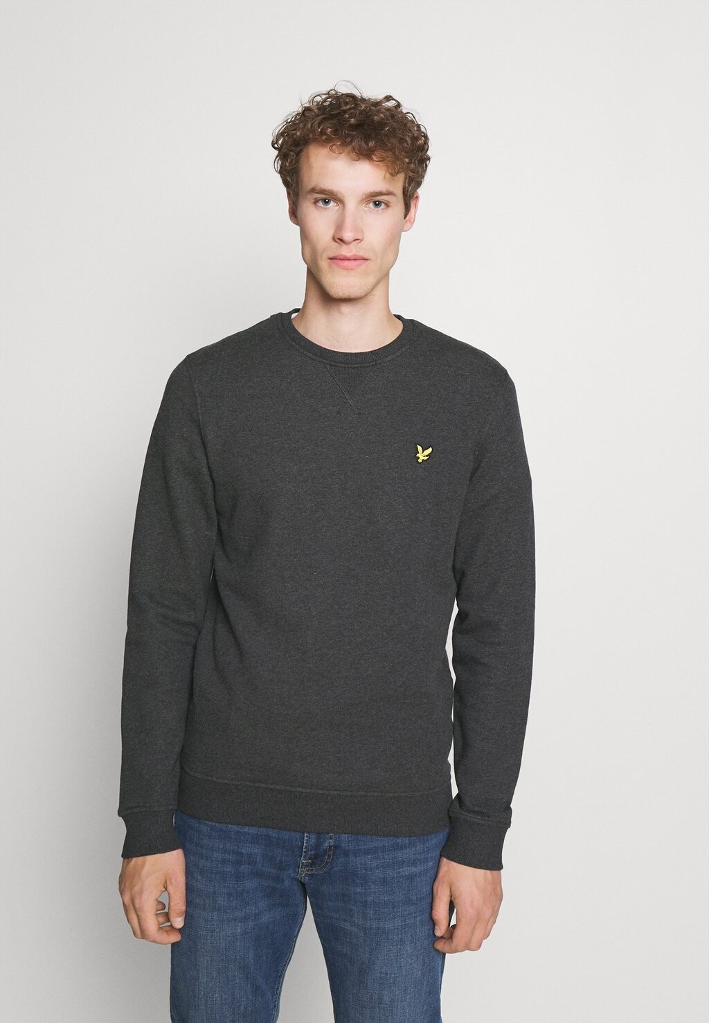 

Толстовка CREW NECK Lyle & Scott, темно-серый меланж