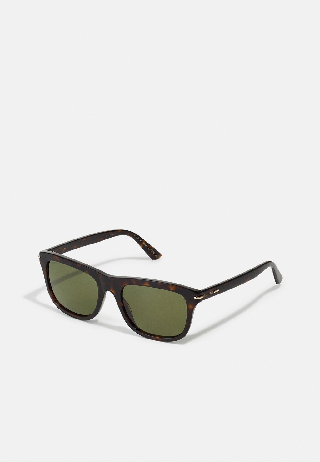 Солнцезащитные очки Gucci, гавана/зеленый
