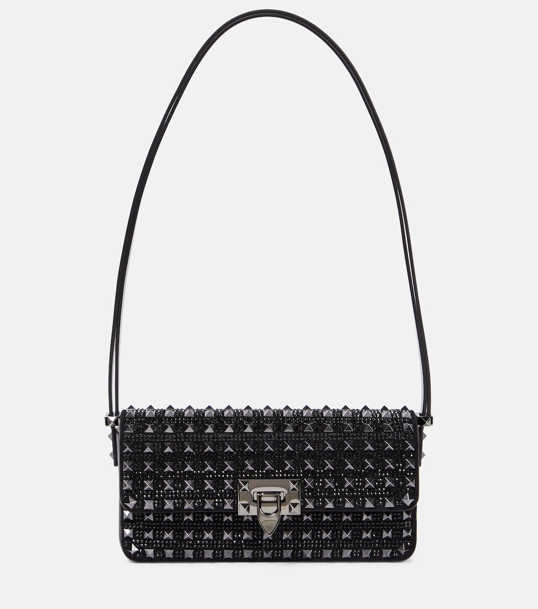 

Rockstud23 кожаная сумка через плечо east-west Valentino Garavani, черный