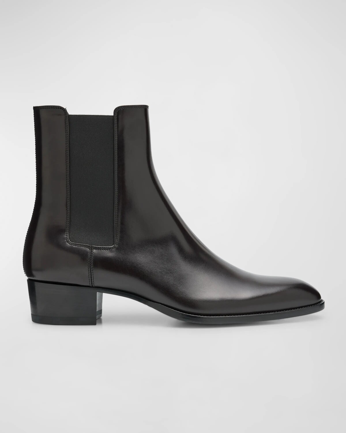 

Мужские кожаные ботинки челси Wyatt 40 Saint Laurent, цвет Sparrow Brown