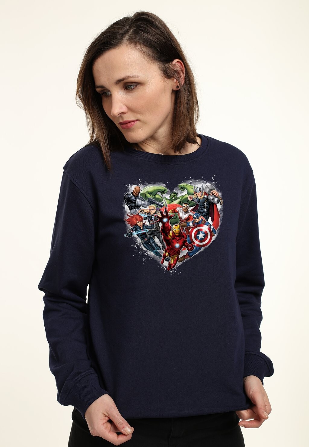 

Толстовка AVENGERS CLASSIC AVENGER HEART Marvel, темно-синий