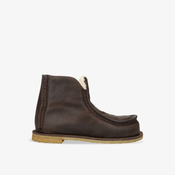 

Ботильоны из замши с подкладкой из овчины Jw Anderson, коричневый