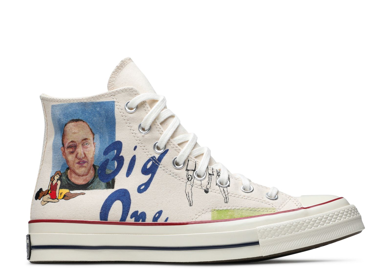 Кроссовки Converse Spencer Mcmullen X Chuck Taylor All Star 70 High 'People Print', белый