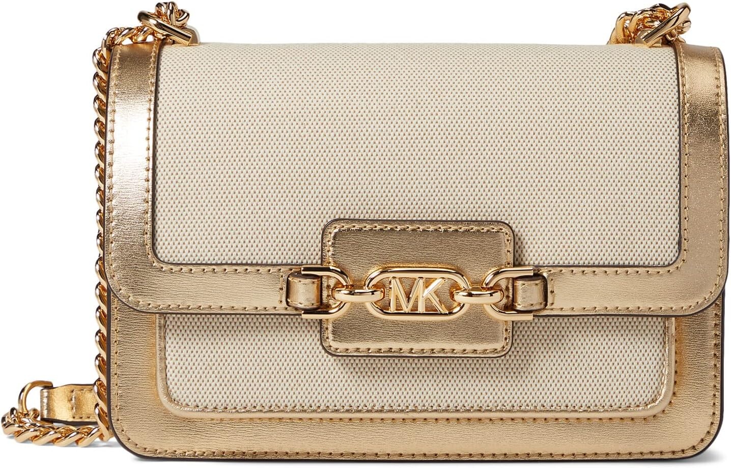 

Сумка Heather Large Shoulder MICHAEL Michael Kors, цвет Natural/Pale Gold