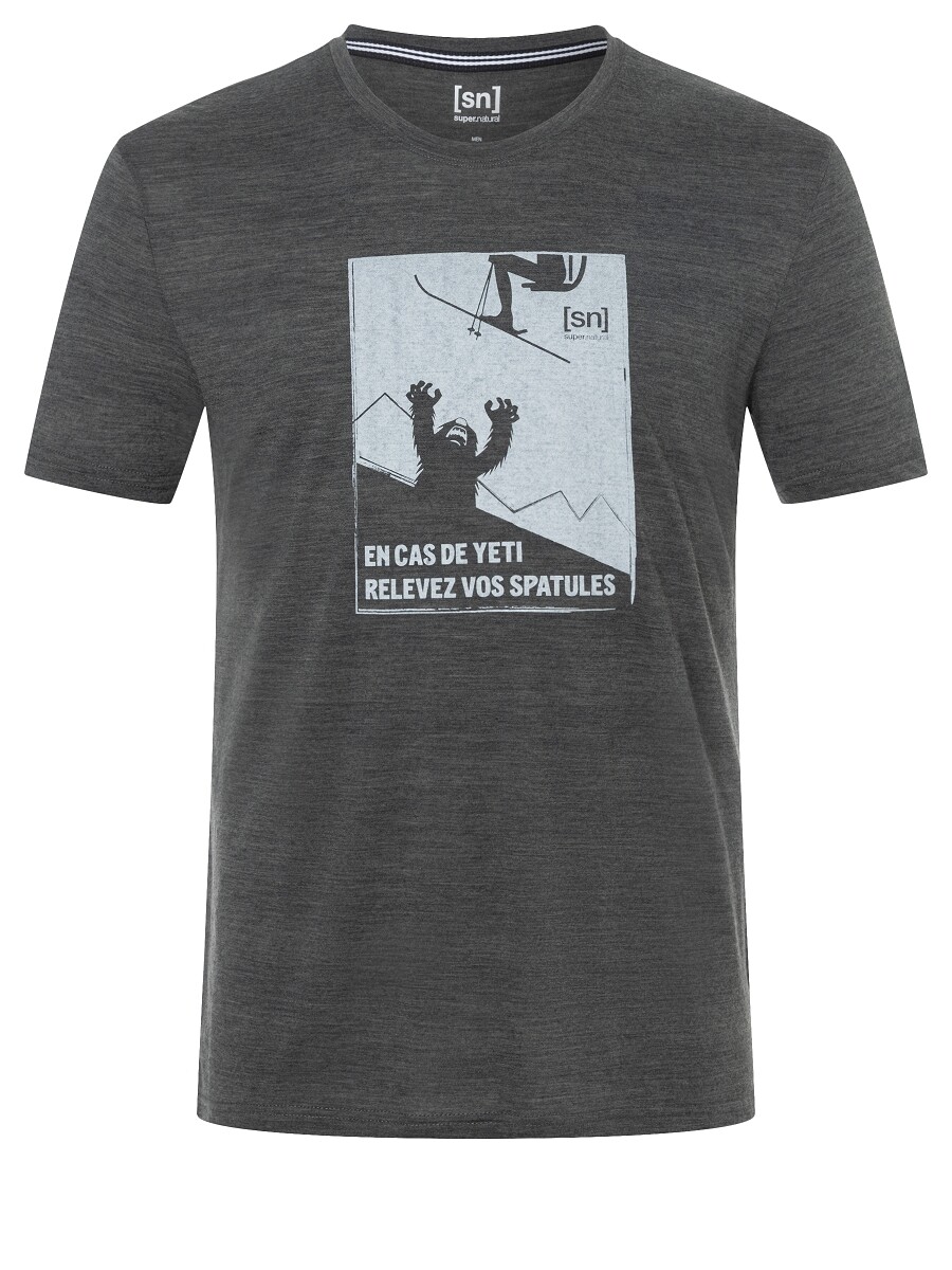 

Рубашка super.natural Merino T Shirt, серый
