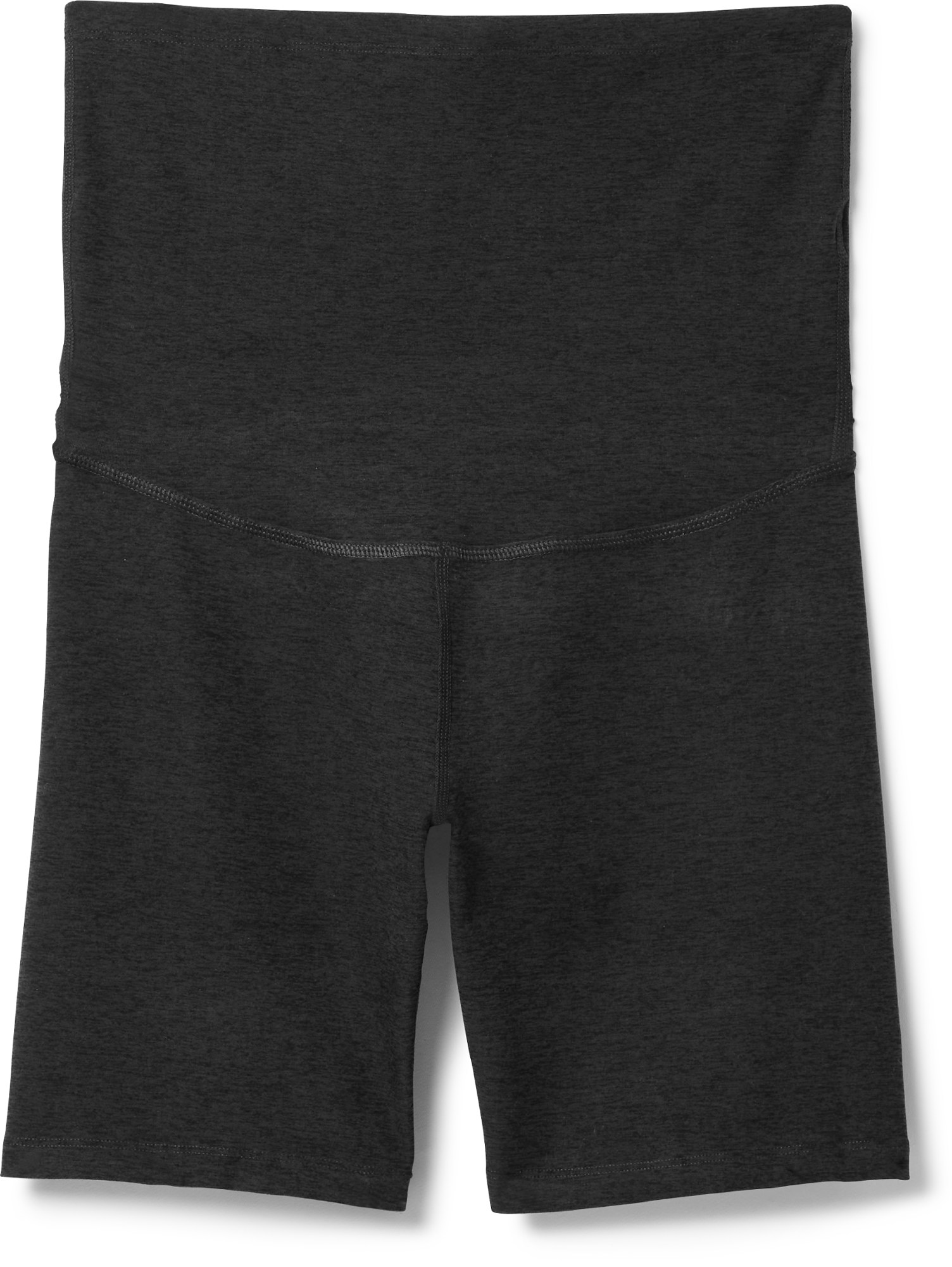 Байкерские шорты с высокой талией для беременных Spacedye — женские Beyond Yoga, черный фото