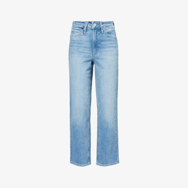 цена Прямые джинсы sarah из эластичного органического денима со средней посадкой Paige, цвет magnifique