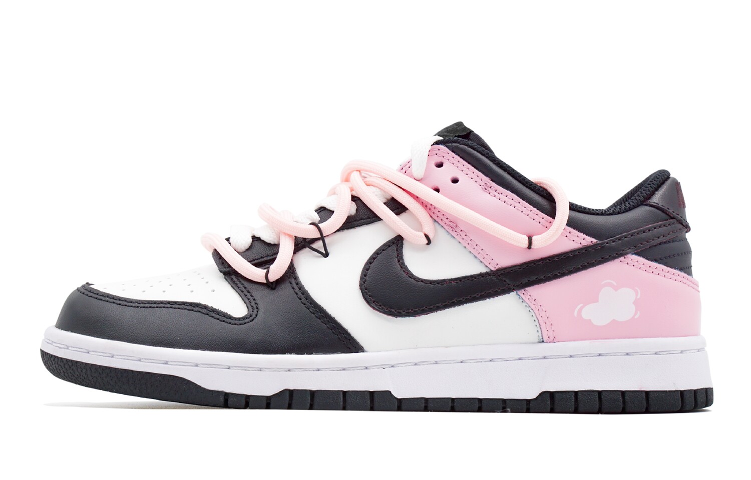 

Кроссовки Nike Dunk Skateboarding Shoes Women's Low-top White, розовый