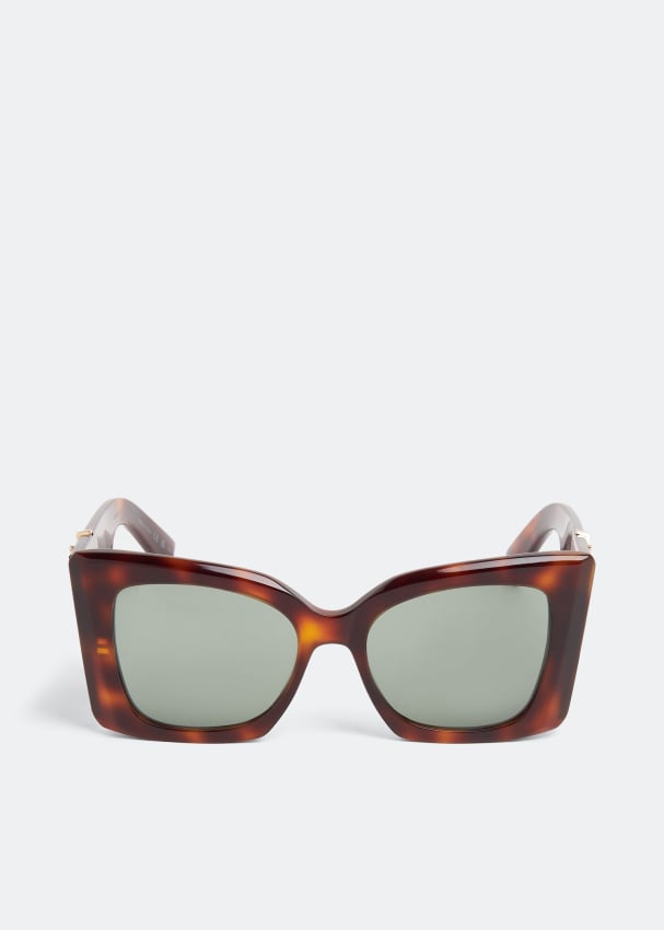 цена Солнцезащитные очки Saint Laurent SL M119, коричневый