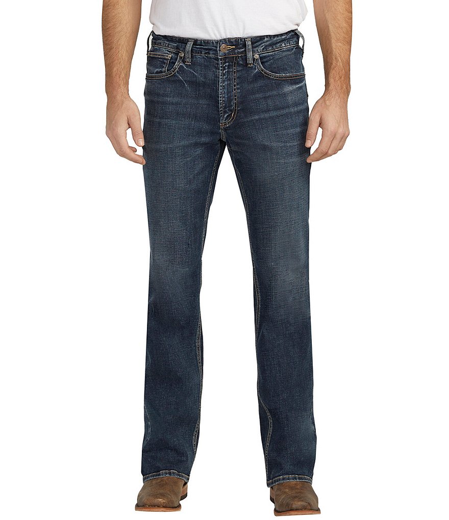 Прямые джинсы средней потертости Silver Jeans Co. Zac, синий