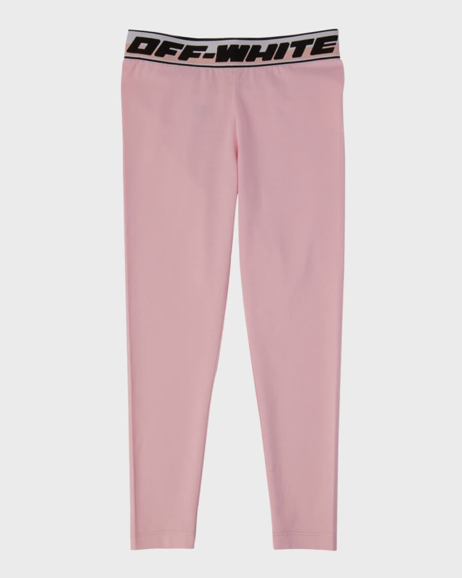 

Леггинсы для девочек с логотипом на поясе, размер 4–12 Off-White
