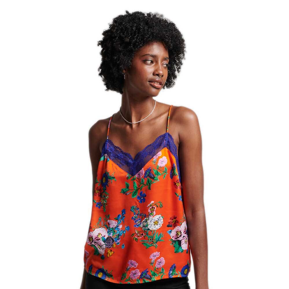 

Блузка Superdry Studios Satin Cami, оранжевый