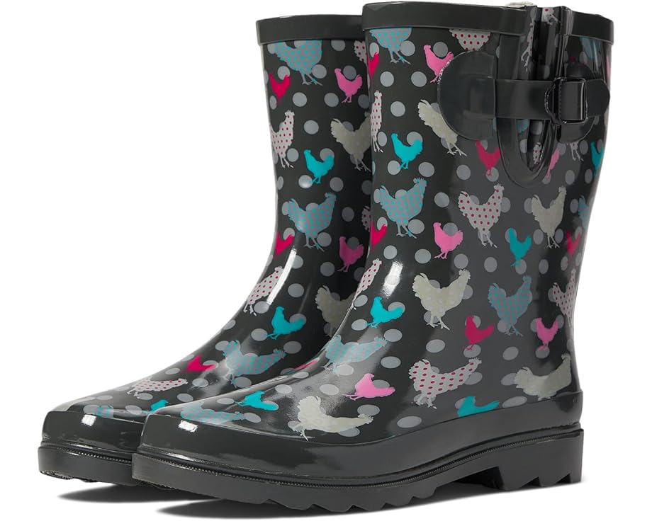 

Ботинки Western Chief Waterproof Mid Rain Boot, цвет Polka Poultry