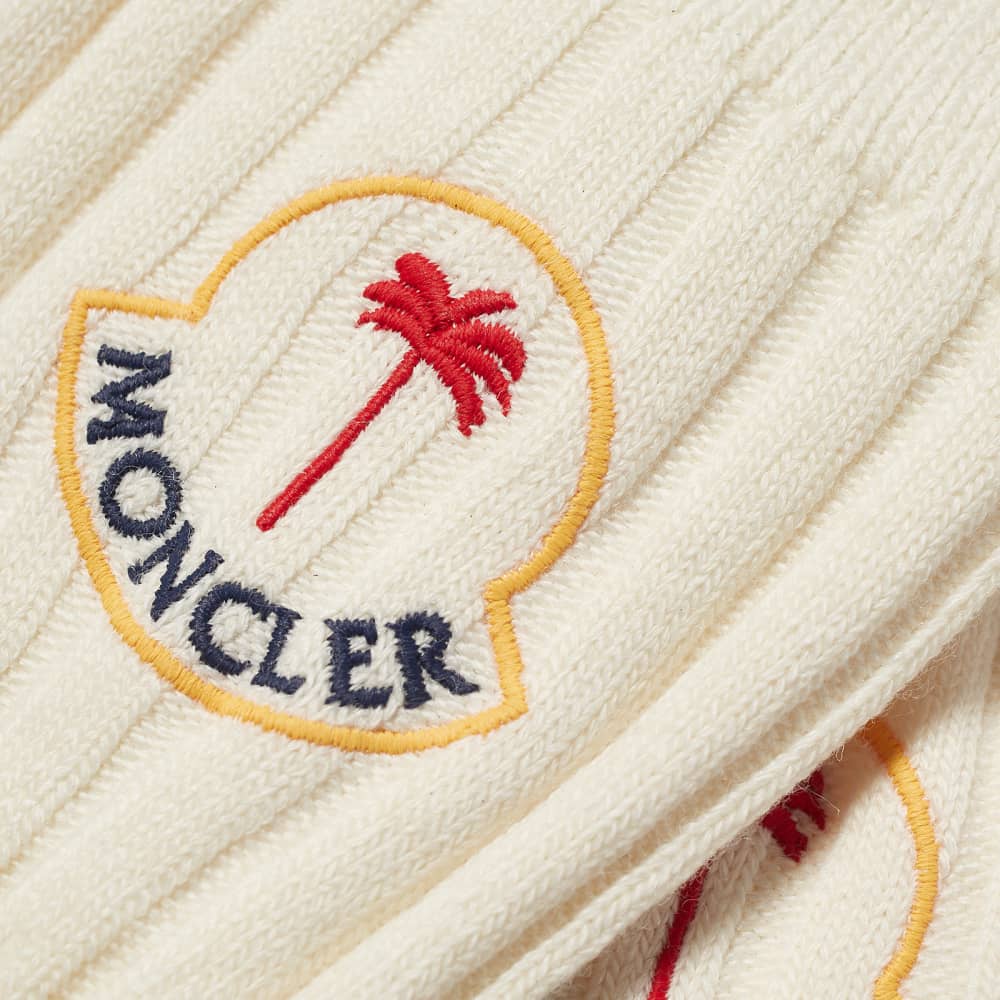 Носки Moncler Genius x Palm Angels, белый рубашка поло x palm angels moncler genius белый